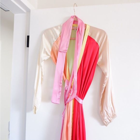 RHODE RESORT JAGGER SILK WRAP DRESS - Picture 6 of 15